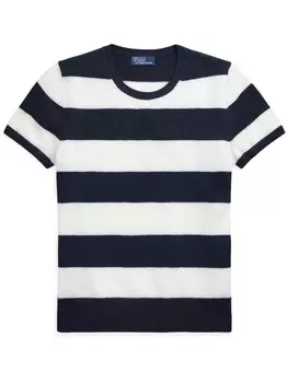 Polo Ralph Lauren кашемировый топ в полоску, белый
