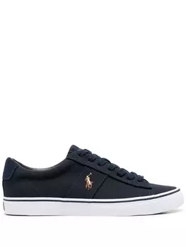Polo Ralph Lauren кеды с вышитым логотипом, синий