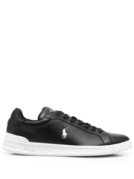 Polo Ralph Lauren кеды с вышивкой, черный