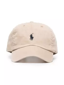 Polo Ralph Lauren кепка с вышитым логотипом, нейтральный цвет