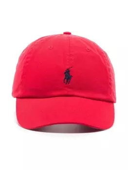 Polo Ralph Lauren кепка с вышитым логотипом Polo Pony, красный