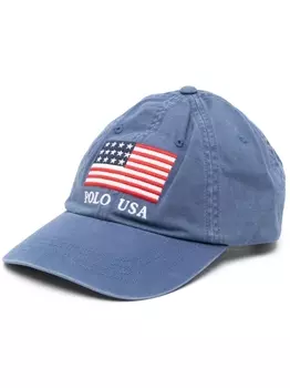 Polo Ralph Lauren кепка с вышитым логотипом, синий