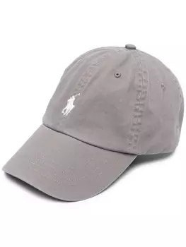 Polo Ralph Lauren кепка с вышитым логотипом, серый