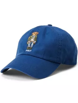 Polo Ralph Lauren кепка с вышивкой Polo Bear, синий
