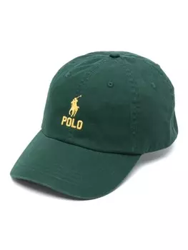 Polo Ralph Lauren кепка с вышивкой Polo Pony, зеленый