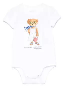 POLO RALPH LAUREN KIDS Боди Polo Bear, белый