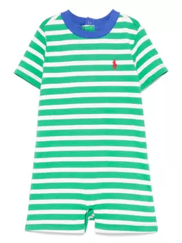 POLO RALPH LAUREN KIDS боди с вышивкой Polo Pony, зеленый