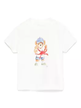 POLO RALPH LAUREN KIDS футболка Polo Bear, белый