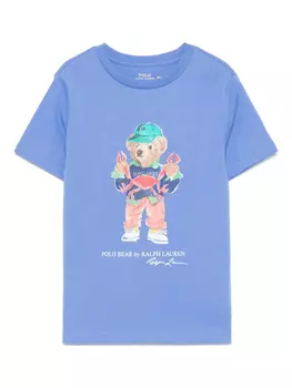 POLO RALPH LAUREN KIDS футболка Polo Bear, синий