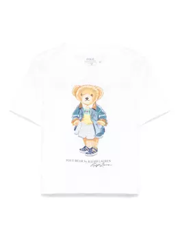 POLO RALPH LAUREN KIDS футболка Polo Bear, белый