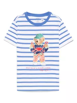 POLO RALPH LAUREN KIDS футболка Polo Bear, белый