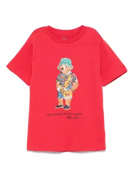 POLO RALPH LAUREN KIDS футболка Polo Bear, красный