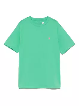 POLO RALPH LAUREN KIDS футболка с логотипом Polo Pony, зеленый