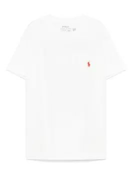 POLO RALPH LAUREN KIDS футболка с логотипом, белый