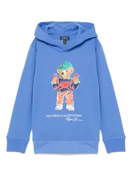 POLO RALPH LAUREN KIDS худи Polo Bear, синий