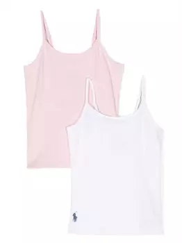 POLO RALPH LAUREN KIDS комплект из двух топов с вышитым логотипом