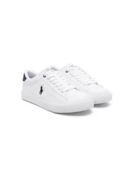 POLO RALPH LAUREN KIDS кроссовки Theron с логотипом Polo Pony, белый