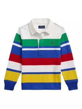 POLO RALPH LAUREN KIDS Легендарная футболка регби, синий
