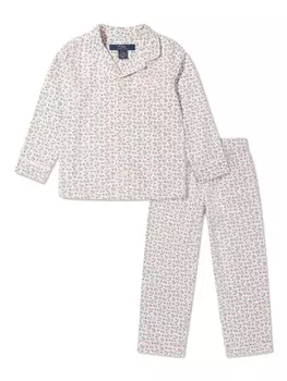 POLO RALPH LAUREN KIDS пижама с цветочным принтом, белый