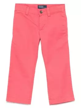 POLO RALPH LAUREN KIDS прямые брюки, розовый