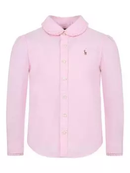 POLO RALPH LAUREN KIDS Рубашка Polo Pony с вышивкой, розовый