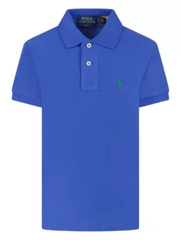 POLO RALPH LAUREN KIDS рубашка поло с логотипом Polo Pony, синий