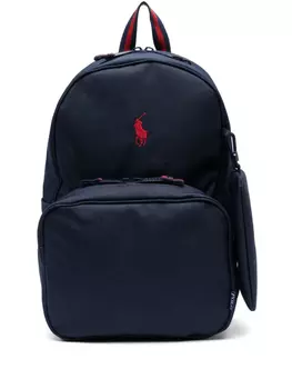 POLO RALPH LAUREN KIDS Рюкзак с мотивом Polo Pony, синий