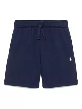 POLO RALPH LAUREN KIDS шорты с логотипом Polo Pony, синий