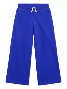 POLO RALPH LAUREN KIDS Спортивные брюки Polo Pony с вышивкой, синий