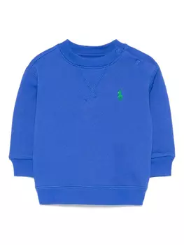 POLO RALPH LAUREN KIDS толстовка с вышивкой Polo Pony, синий