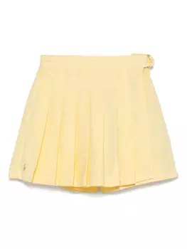POLO RALPH LAUREN KIDS юбка-шорты со складками, желтый