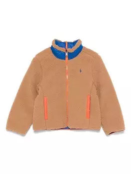 POLO RALPH LAUREN KIDS утепленная куртка, коричневый