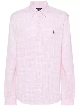 Polo Ralph Lauren клетчатая рубашка Polo Pony, розовый