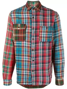 Polo Ralph Lauren клетчатая рубашка в технике пэчворк, красный