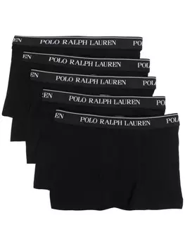 Polo Ralph Lauren комплект из пяти боксеров с логотипом, черный