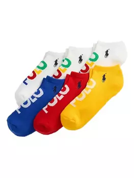 Polo Ralph Lauren комплект из шести пар носков с логотипом Polo Pony, белый