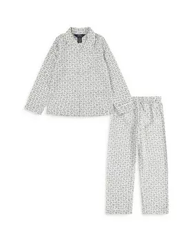 Polo Ralph Lauren Комплект из тканого пальто и брюк с длинными рукавами для девочек Polo Ralph Lauren - Little Kid, белый