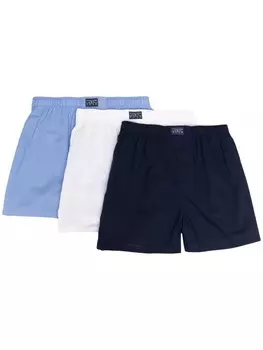 Polo Ralph Lauren комплект из трех боксеров с нашивкой-логотипом, синий