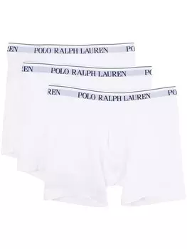 Polo Ralph Lauren комплект из трех боксеров с логотипом, белый