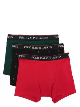 Polo Ralph Lauren комплект из трех трусов с логотипом, зеленый