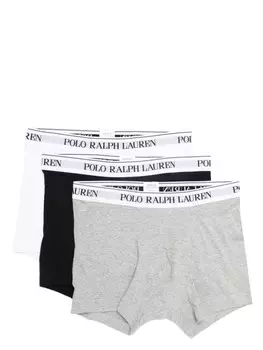 Polo Ralph Lauren комплект из трех трусов-брифов с логотипом, серый