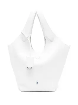 Polo Ralph Lauren кожаная сумка-тоут, белый