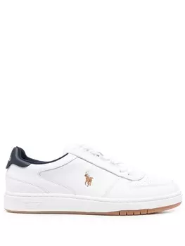 Polo Ralph Lauren кроссовки Court с вышитым логотипом, белый