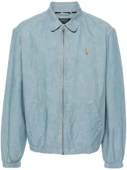 Polo Ralph Lauren куртка-рубашка с логотипом Polo Pony, синий