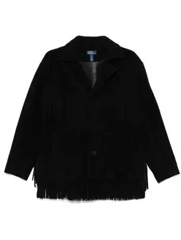 Polo Ralph Lauren куртка с бахромой, черный