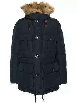 Polo Ralph Lauren куртка с капюшоном и искусственным мехом, синий