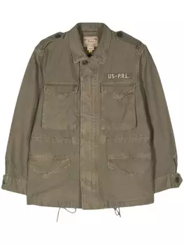 Polo Ralph Lauren куртка с карманами и эполетами, зеленый