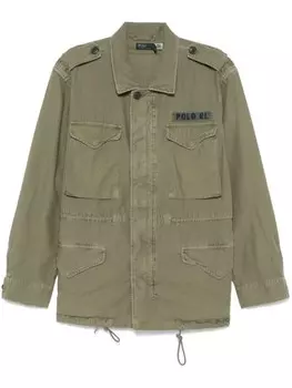 Polo Ralph Lauren куртка с нашивкой-логотипом, зеленый