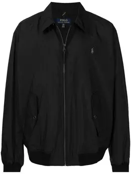 Polo Ralph Lauren куртка с вышитым логотипом, черный