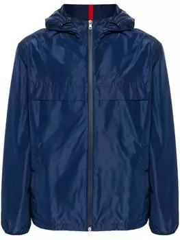 Polo Ralph Lauren куртка с вышивкой Polo Pony и капюшоном, синий